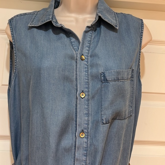 NWT Cloth & People Shirt High Low Dress Size L - Picture 2 of 10